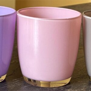 Glass - OVAL shape FL267 OPAQUE finish - NEW - AMBIENT-FLORAL color range