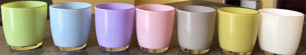 Glass - OVAL shape FL267 OPAQUE finish - NEW - AMBIENT-FLORAL color range