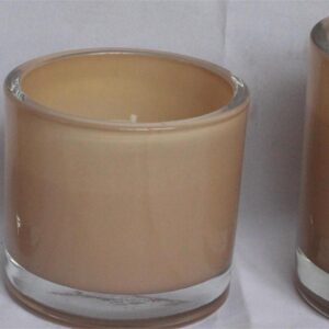 Wax filled Glass - CYLINDER shape FL009 / FL014 / FL325 OPAQUE finish