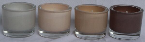 Wax filled Glass - CYLINDER shape FL009 / OPAQUE finish