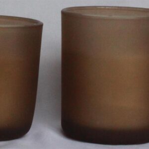Wax filled Glass - CYLINDER shape FL263 / FL540 / FL541 / FL485 FROSTED finish