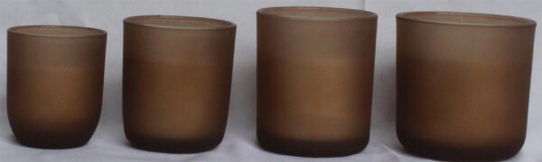 Wax filled Glass - CYLINDER shape FL263 / FL540 / FL541 / FL485 FROSTED finish
