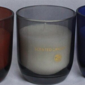Wax filled Glass - CYLINDER shape FL263 / TRANSPARENT finish