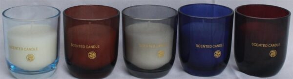 Wax filled Glass - CYLINDER shape FL263 / TRANSPARENT finish