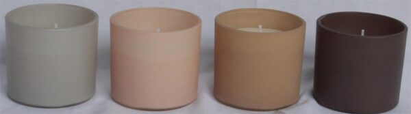 Wax filled Glass - CYLINDER shape FL390 / MATT finish