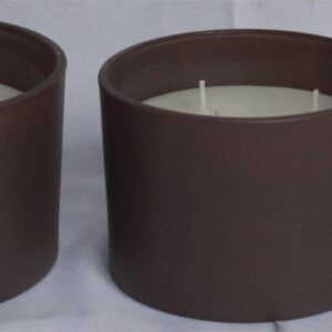 Wax filled Glass - CYLINDER shape FL495 / FL496 / FL390 / JADE finish