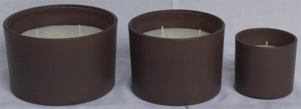 Wax filled Glass - CYLINDER shape FL495 / FL496 / FL390 / JADE finish