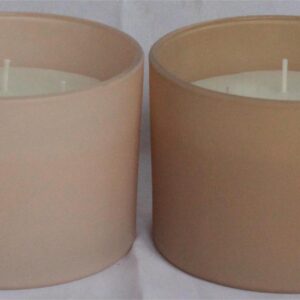 Wax filled Glass - CYLINDER shape FL495 / JADE finish