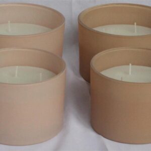 Wax filled Glass - CYLINDER shape FL495 / FL496 / JADE finish