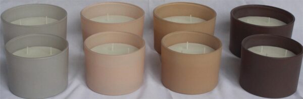 Wax filled Glass - CYLINDER shape FL495 / FL496 / JADE finish