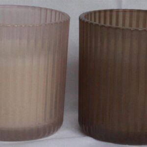 Wax filled Glass - CYLINDER shape FL628 / JADE finish