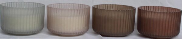 Wax filled Glass - CYLINDER shape FL629 / JADE finish