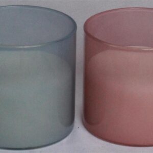 Wax filled Glass - CYLINDER shape FL674 / JADE finish