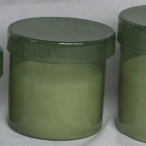 Wax filled Glass - CYLINDER shape FL677 / FL699 / FL676 family / JADE finish