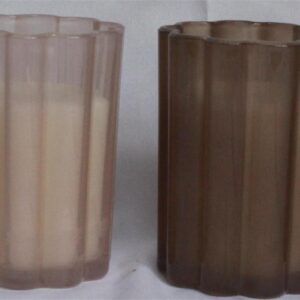 Wax filled Glass - CYLINDER shape FL681 / JADE finish