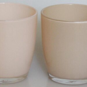 Glass - OVAL shape FL267 OPAQUE finish - NEW - AMBIENT MOCHA-MOUSSE color range