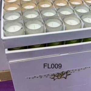 Ready For Sale DISPLAY on 1/4 palette / wax filled glass / FL009 OPAQUE finish