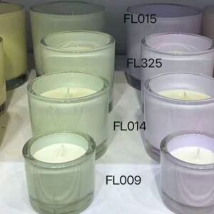 Wax filled Glass - CYLINDER shape FL009 / FL014 / FL325 / FL015 / OPAQUE finish