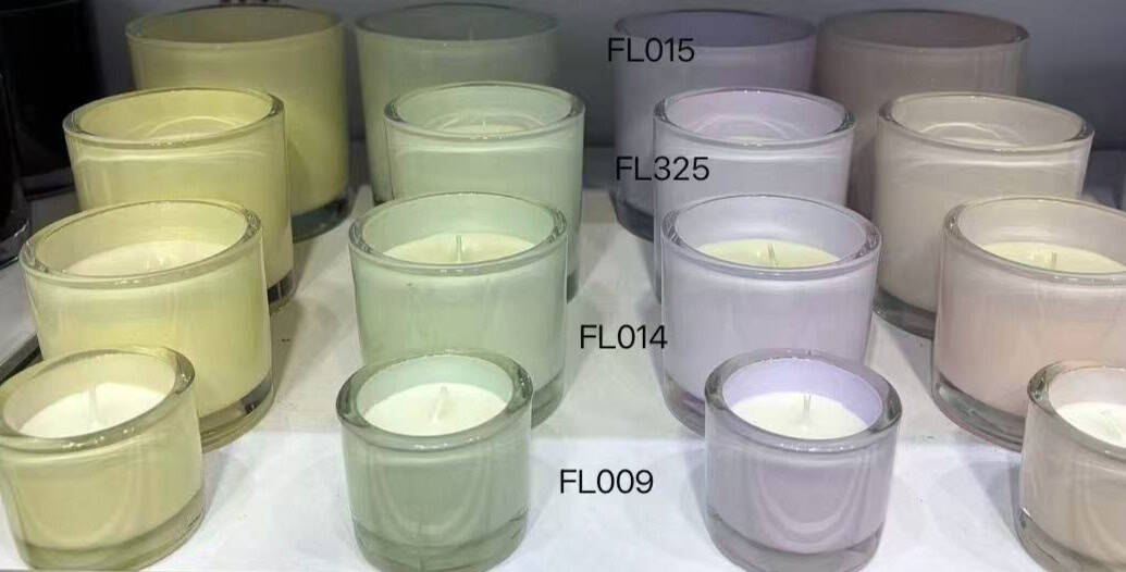 Wax filled Glass - CYLINDER shape FL009 / FL014 / FL325 / FL015 / OPAQUE finish